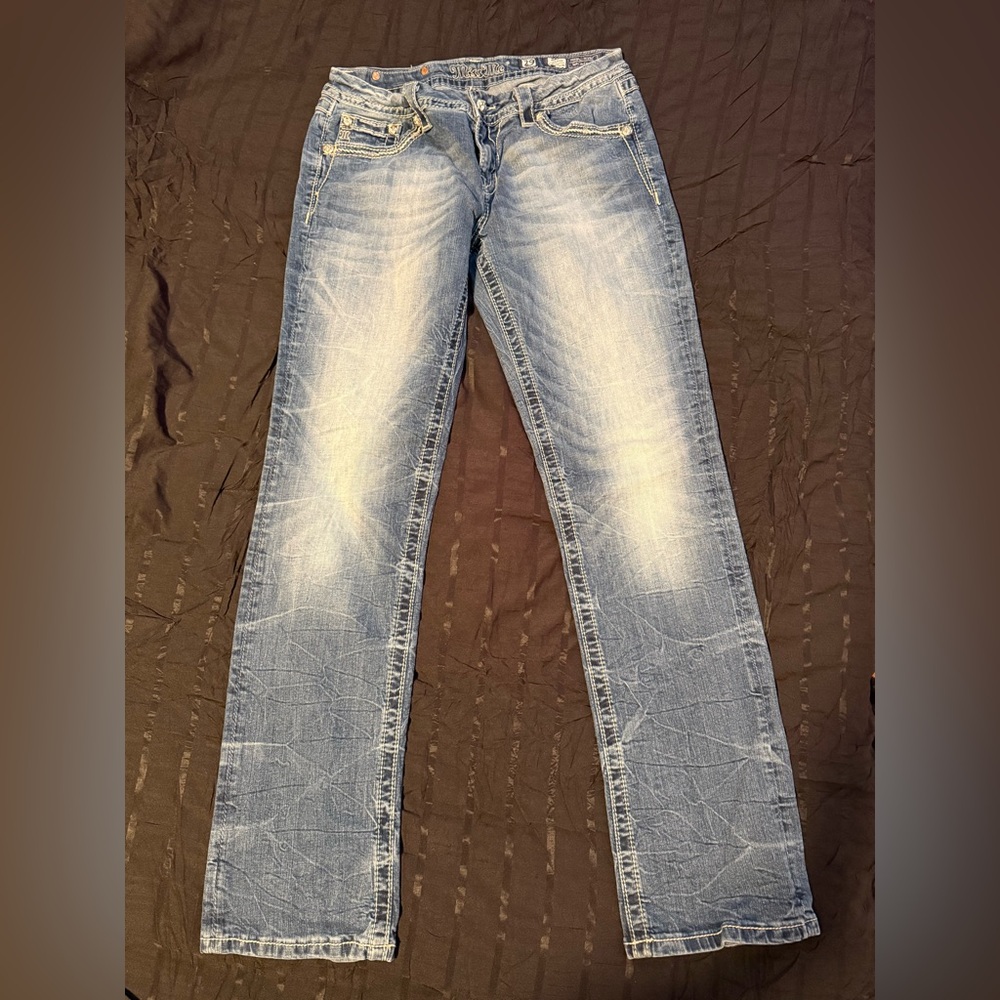 Miss Me Light Blue Boot Cut Jeans